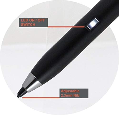 Bronel crna fine tačaka digitalna aktivna olovka kompatibilna sa HP ZBOOK 15V 15.6 FHD mobilnom