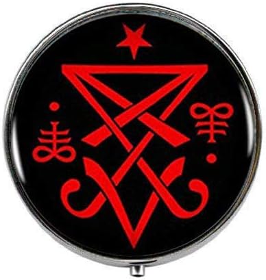 Occult Sigil iz Lucifer Satanic - Art foto kutija - kutija za tabletu - čaša Candy Box