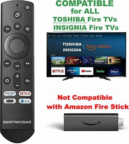 NS-RCFNA-19 Zamjenski IR daljinski upravljač za sve Toshiba Fire TV izdanja i sve insigne Fire TV izdanja - nema glasovne funkcije.