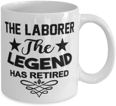 Laborer šolja, legenda se povukla, novitet jedinstvene ideje za poklone za radnika, šolja za kafu šolja