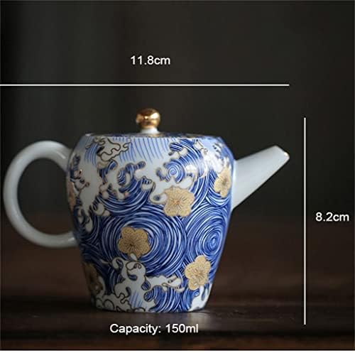 Debela 150ml boja glazirana porculana čaj za čaj za čaj za ruke ručno oslikani čajnik Engleski popodnevni čaj