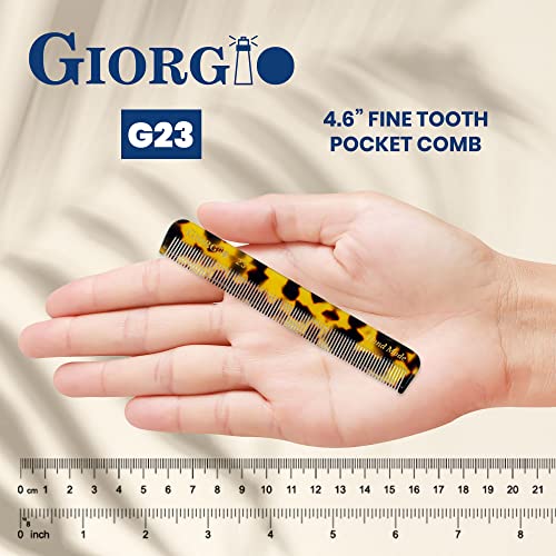 GAYGIO G23 Ručno rađen sa svim finim džepom zuba za muškarce, ravnalo za kosu za svakodnevno njegujuće stilske