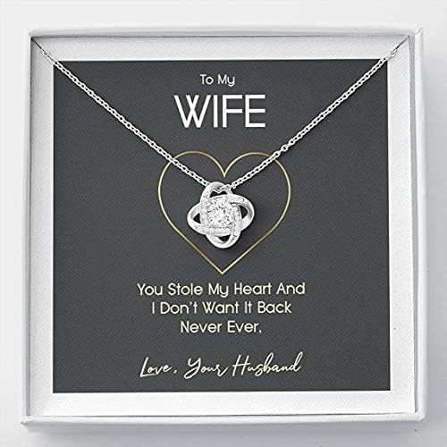 Ručno rađena ogrlica - ogrlica za moju ženu, ogrlica od muža, bijelog zlatnog ogrlice poklon za suprugu,