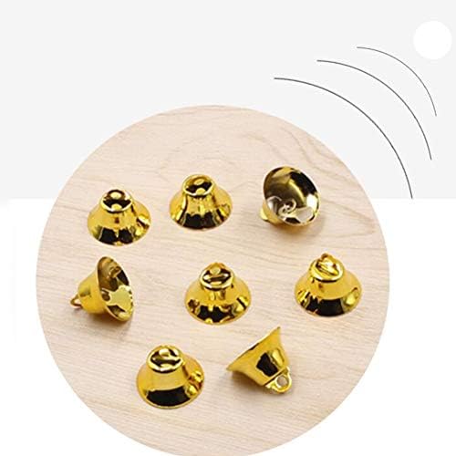 Aboofan 100pcs božićni ukrasi Mini DIY zvona ukrasna viseća zvona ručno rađena privjesak pričvršćen božićni