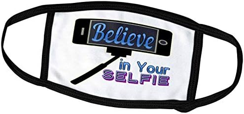 3dRose Vjerujte u svoju Selfie sa fotografijom Selfie Stick, 3dramm-maske za lice
