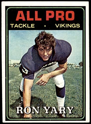 1974 TOPPS Regularna fudbalska karta125 Ron Yarry Ap of Minnesota Vikings Ocena odlična