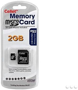 Cellet MicroSD 2GB memorijska kartica za Samsung Glyde telefon sa SD adapterom.