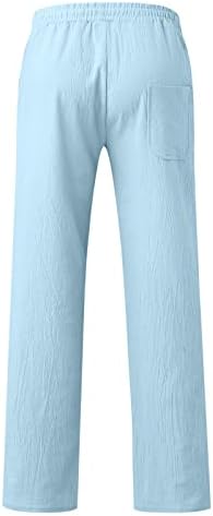 Meymia muške pamučne pantalone elegantne redovne srednjeg porasta čvrstog ubojnog struka za crtanje tankog fit