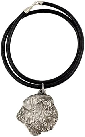 Bouvier, Flandrija goveda, srebrni znak 925, Ogrlice za doge, srebrne ogrlice, ograničeno