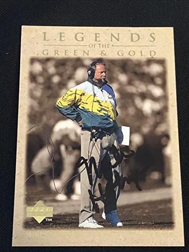 Mike Holmgren 1997 UD Legende o paketima Green & Gold potpisali su autogragramsku karticu - NFL autograme