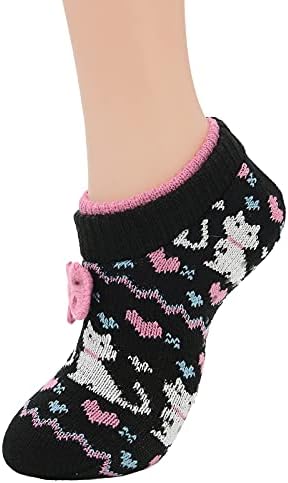 Američki trendovi Nejasne čarape za žene sa hvataljkama Nelični božićni čarapi Debele pletene čarape udobne