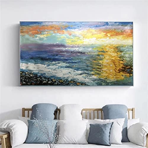 QUESHENG okean Art boja velike veličine ručno slikano ulje na zidu Art Dekorativno slikarstvo viseća slika