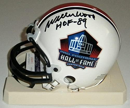 Pakeri Willie Wood potpisan mini šlem w / HOF 89 auto JSA COA NFL šlemovi sa autogramom sa autogramom