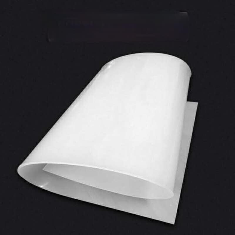 500x500x1mm prozirni / mliječno bijeli silikonski gumeni lim za jastuk otporan na toplotu, Djevičanski