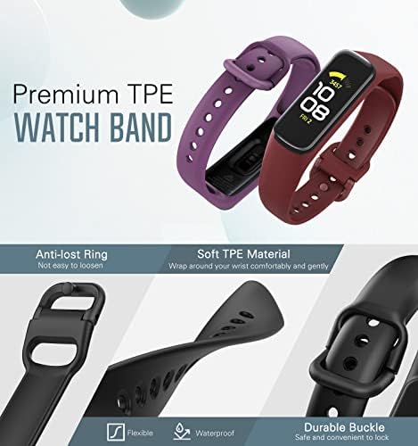 Moko 3Pack Watch Band kompatibilan sa Samsung Galaxy Fit 2, mekom TPE zamjenskom sportskom