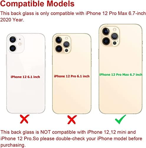 Originalna zamjena zadnjeg stakla za iPhone 12 Pro Max svi nosači sa unaprijed instaliranim kompletima