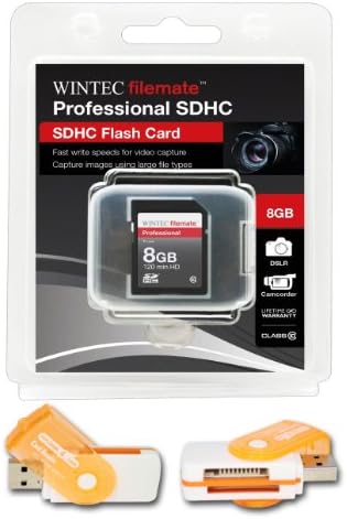 8GB klase 10 SDHC velike brzine memorijska kartica za CANON POWERSHOT SX1 je SX210 je TX1. Savršeno za brzo kontinuirano snimanje i snimanje u HD-u. Dolazi sa Hot Deals 4 manje sve u jednom čitač okretnih USB kartica i.
