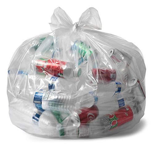 Aluf plastika 7-10 galona 1 mil debele jasne torbe za smeće - 24 x 23 - pakovanje od 500 - za recikliranje,
