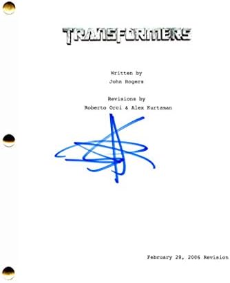 Shia Labeouf potpisan autogram - Transformatori Cijeli filmski scenarij - Megan Fox, Jon Voight,