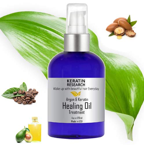 Keratin Research Oštećena serum za kosu Popravak seruma za iscjeljivanje kose s marokanskim arganskim uljem
