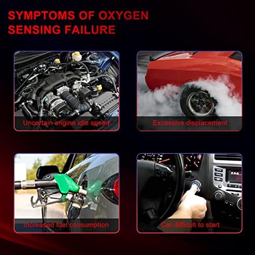 Firemotoo O2 senzor za kisik od 2 uzvodno i nizvodno 234-4587 kompatibilan sa Chrysler 300 Town & Country