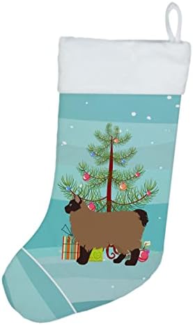 Caroline's CK4676CS Owyhee Bob # 2 Mačka Sretan božićni božićni čarapa, kamin Viseće čarape Božićna sezona Party Decor Decor porodice ukrasi za odmor,