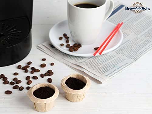 Filteri za kafu za jednokratnu upotrebu zavisnika od piva 300 Count, braon, potpuno prirodan & Nebijeljeni