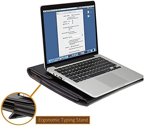 Bronel crna kožna futrola - kompatibilna sa Asus Vivobook 17 17.3 laptop