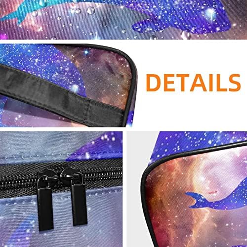 ECMRad prijenosna torba za šminku Prekrasna zvijezda Dolphin Print Veliki kapacitet sa patentnim
