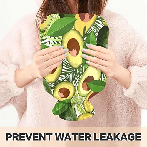 Flaše za toplu vodu sa poklopcem avokado tropsko lišće vreća za toplu vodu za ublažavanje bolova, menstrualni