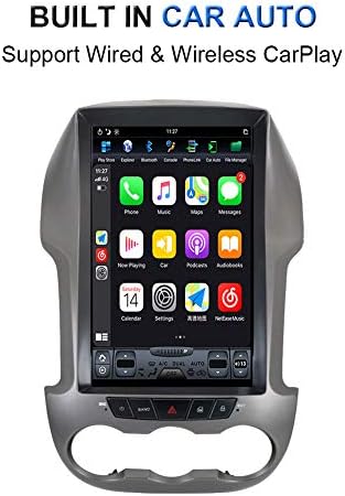 Flyunice 12.1 inčni android 9.0 IPS ekran Tesla Style 4GB RAM-a Car Stereo radio za Ford Ranger F250 2011- GPS navigacijska glavna jedinica Ugrađena DSP Carplay Bluetooth Multimedija Brzo čizmu