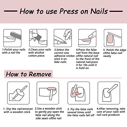 Press on Nails long Heart Coffin False Nails Glitter Full Cover Stick on Nails Pink Love Acrylic Nails