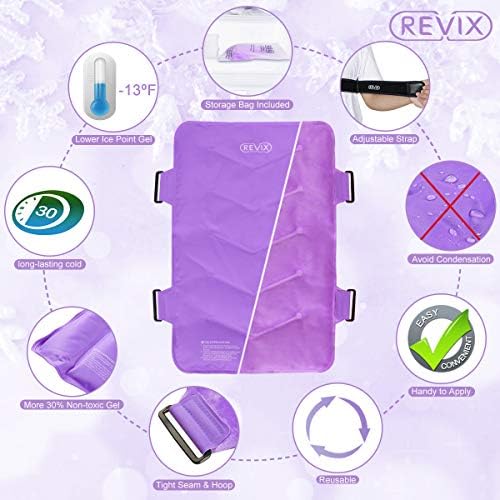 REVIX paket leda sa punim leđima za povrede i paket leda za vrat i ramena, ljubičast