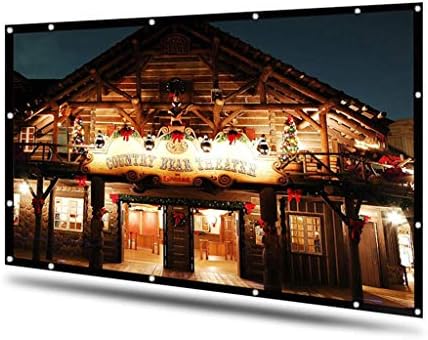 Zhuhw 100/120 inčni ekran projektora 16: 9 Bijeli dijagonalni video projekcijski ekran na ekranu