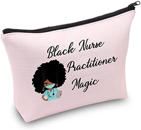 VAMSII Black Nurse Practitioner Gifts Black Nurse Practitioner Magic makeup Bag NP Appreciation Gifts African