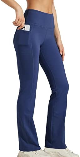 Yuhaotin Black Cargo Hlače za žene visoke sa džepom Yoga gamaše hlače Solidno vježbanje Žene koje trče casual