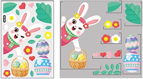 Podešavanje Fotografije Studio Rabbit Glass Naljepnica Decal Holiday Decorations Spring Kids Room Home
