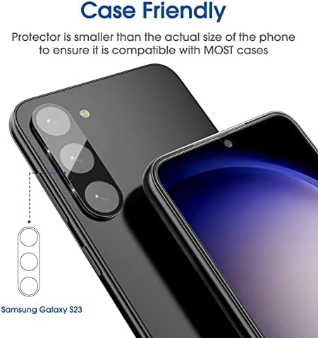amFilm 2+2+2 paket kompatibilan sa Samsung Galaxy S23 5G 6.1 inčni OneTouch kaljeno staklo za zaštitu ekrana