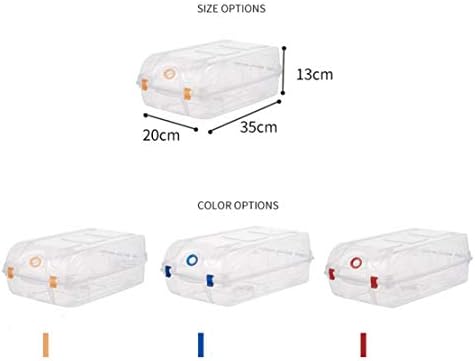 Liang Snap-on prozirna kutija za cipele za uklanjanje prašine pogodna kutija za odlaganje pogodna za spavaonice ormari za cipele Ormari - 8 Pakov