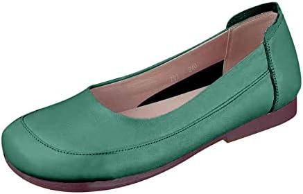 Ravne cipele za žene cipele za hodanje za žene ženske cipele Retro modne cipele Meki đon ravne jednobojne