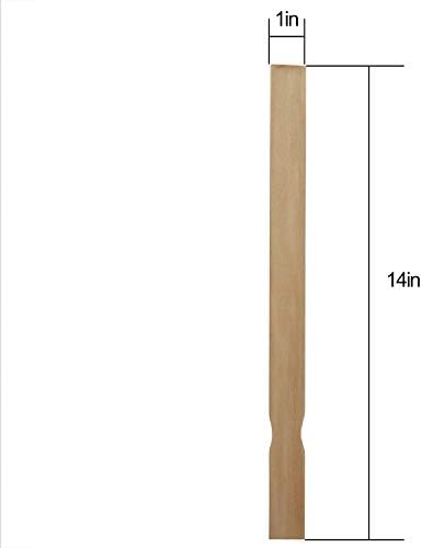 300 kom 14 inch Length Paint Sticks, KINJOEK Premium Wood Multi-Purpose Wood Crafts Sticks for Paint Mixing,