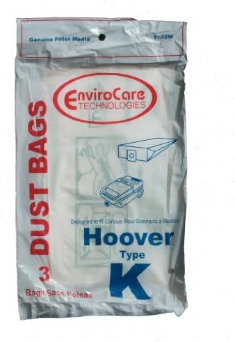 Envirocare zamjenski usisivač vrećice za prašinu napravljene da odgovaraju kanisterima Hoover tipa K 12