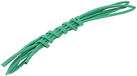 X-DREE 1M Length 1mm Inner Dia Polyolefin Insulated Heat Shrink Tube Wire Green(1M de longitud 1 mm de diámetro