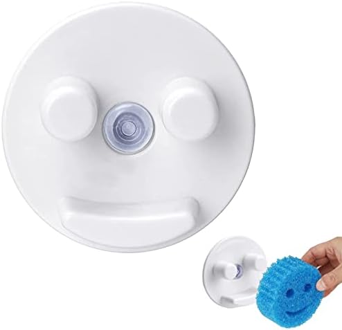Smile Spužvača, bijelo kupatilo i kuhinjski sudoper Organizator za okrugle spužve, držač sudopera sa