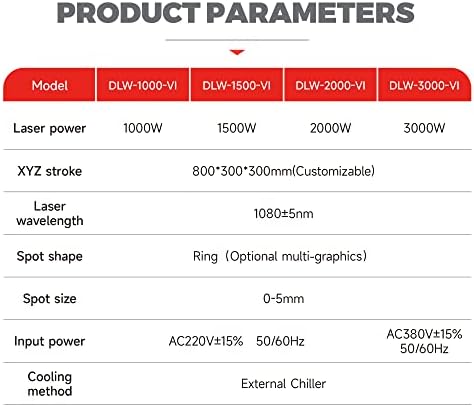 DLW-2000-V1 platforma Automatski laserski aparat za zavarivanje Smještaj 0-5 mm Višeose aparat