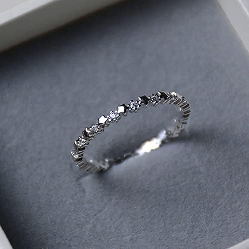 Rhinestone Star Ring Popularni izvrsni prsten Jednostavan nakit Popularni dodaci Ženski angažman prstenovi