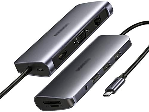 NIZYH USB C Hub 10 u 1 USB Tip C na HDMI 4K USB 3.0 VGA PD 3.5 mm full function Hub