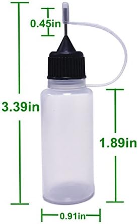 JOYWEE igla bočica s kapaljkom za bočicu eliquid bočica za tečnu bočicu za stiskanje Čelične bočice sa vrhom
