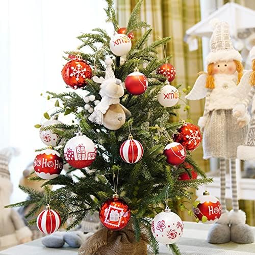 Božić Balls Ornaments-novo u 2022 - 9 kom Shatterproof Božić Lopta viseća Lopta za Božić Tree