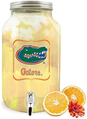 NCAA Florida Gators Glass Pity Dispenser / Sun Tea Jar, 3 litara
